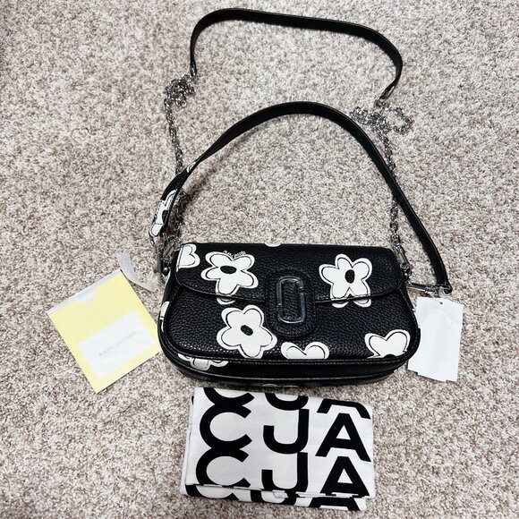 Marc Jacobs DAISYCLOVER The Clover Floral Leather Clutch Shoulder Crossbody- NEW - Picture 4 of 12